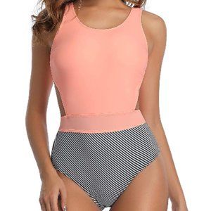Tempt Me 1 pc Cutout High Neck swimsuit